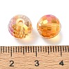 Full Rainbow Plated Glass Beads X-EGLA-P059-02B-FR02-3