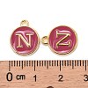 Golden Plated Alloy Enamel Charms X-ENAM-S118-08N-3