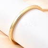 Brass Plain Bangles for Women BJEW-D339-01G-1