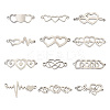 24Pcs 12 Style 304 Stainless Steel Link Connectors STAS-BY0001-02-1