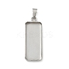 304 Stainless Steel Pendant Cabochon Settings X-STAS-Z118-02P-1