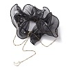 Brass Moon Pendant Necklaces NJEW-JN04810-4