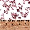 Baking Paint Glass Round Bugle Beads SEED-Z002-A-E07-4