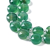 Natural Green Onyx Agate(Dyed & Heated) Beads Strands G-N342-05-4