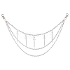 Alloy Multilayer Chain Belts for Pants AJEW-WH20018-133-1