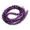 Baking Paint Transparent Glass Beads Strands DGLA-A035-T4mm-A09-3