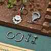 3 Pairs 3 Styles Christmas 304 Stainless Steel Hoop & Stud Earring Sets for Women EJEW-K279-15P-2