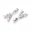 Brass Micro Pave Cubic Zirconia Pendants KK-T070-89P-2