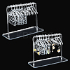 2 Sets Acrylic Earring Display Hanger Rack EDIS-PH0001-42A-1
