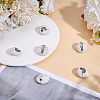 6Pcs 2 Colors Porcelain Buttons BUTT-OC0001-60-5
