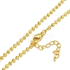 Rack Plating Brass Ball Chain Necklaces for Women NJEW-C059-28G-2