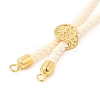 Twisted Nylon Cord Silder Bracelets DIY-B066-03G-20-2