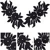Polyester Embroidered Floral Lace Collar DIY-WH0326-47B-1
