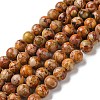 Natural Imperial Jasper Beads Strands G-I122-8mm-24-1