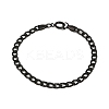 5MM 201 Stainless Steel Curb Chain Bracelets for Women BJEW-B143-05EB-4
