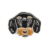 Dog Enamel Pin with Brass Butterfly Clutches LS-JEWB-A006-02F-1