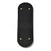 PU Leather Oval Long Bottom for Knitting Bag DIY-K079-01C-1
