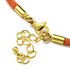 Nylon Cords Bracelet Makings Fit for Connector Charms AJEW-P116-02G-15-3