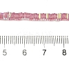 Electroplate Glass Beads Strands GLAA-B023-01A-17-4