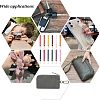 12Pcs 12 Colors PU Leather Wrist Strap Keychains KEYC-CA0001-19-6