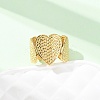 304 Stainless Steel Open Cuff Rings for Women RJEW-K309-01G-3