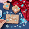Olycraft 6 Bags 6 Style Snowflake Plastic Confetti DIY-OC0010-53-3
