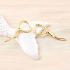 Brass Stick Hoop Earrings EJEW-Z121-12G-3