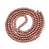 Baking Paint Pearlized Glass Pearl Round Bead Strands HY-Q003-4mm-50-A-3