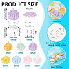 DIY Resin Shell Shape Earring Kits DIY-TA0011-06-4