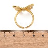 Brass Open Cuff Rings for Women RJEW-G341-04G-02-5