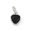 Brass Micro Pave Cubic Zirconia Pendants KK-H204-01P-04-1