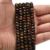 Three-color Natural Tiger Eye Beads Strands G-Z111-A02-02-2