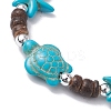 Coconut Braided Bead Bracelets BJEW-JB10078-02-2
