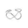 Non-Tarnish 304 Stainless Steel Open Cuff Rings RJEW-S418-02P-2