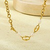 304 Stainless Steel Cable Chain Necklaces NJEW-U031-12G-1