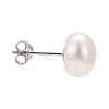 Valentine Presents for Her 925 Sterling Silver Ball Stud Earrings EJEW-D029-9mm-2-2