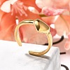 304 Stainless Steel Open Cuff Rings for Women RJEW-R010-04G-1
