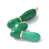 Brass Enamel Pendants KK-E093-03G-W-02-2