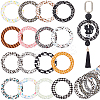 16Pcs 16 Colors Silicone Beads SIL-SC0001-78-1