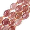 Natural Strawberry Quartz Beads Strands G-A295-A09-01-2