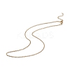 Ion Plating(IP) 304 Stainless Steel Cable Chain Necklace for Men Women STAS-B039-05G-1