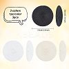 3Pcs 3 Colors Polyester Imitation Straw Round Hat Base for Millinery AJEW-CA0002-79-2