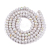 Electroplate Opaque Solid Color Glass Beads Strands LS-EGLA-A044-P4mm-L19-2
