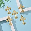 Alloy Rhinestone Cross Big Pendants LS-ALRI-1475-G-RS-5