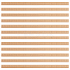 Rectangle Pattern Beech Wood Ceiling Molding AJEW-WH0481-43-1