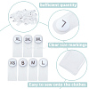 210Pcs 7 Styles Plastic Clothing Size Labels FIND-CY0001-86B-6