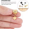 4Pcs 4 Colors 304 Stainless Steel European Dangle Charms STAS-UN0037-41-4