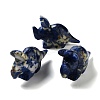 Natural Sodalite Carved Healing Rhinoceros Figurines DJEW-P016-01F-1