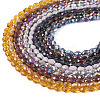 10Strands 10 Colors Transparent Glass Beads Strands EGLA-TA0013-24A-3
