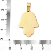 304 Stainless Steel Rhinestone Pendants STAS-S163-29G-02-3
